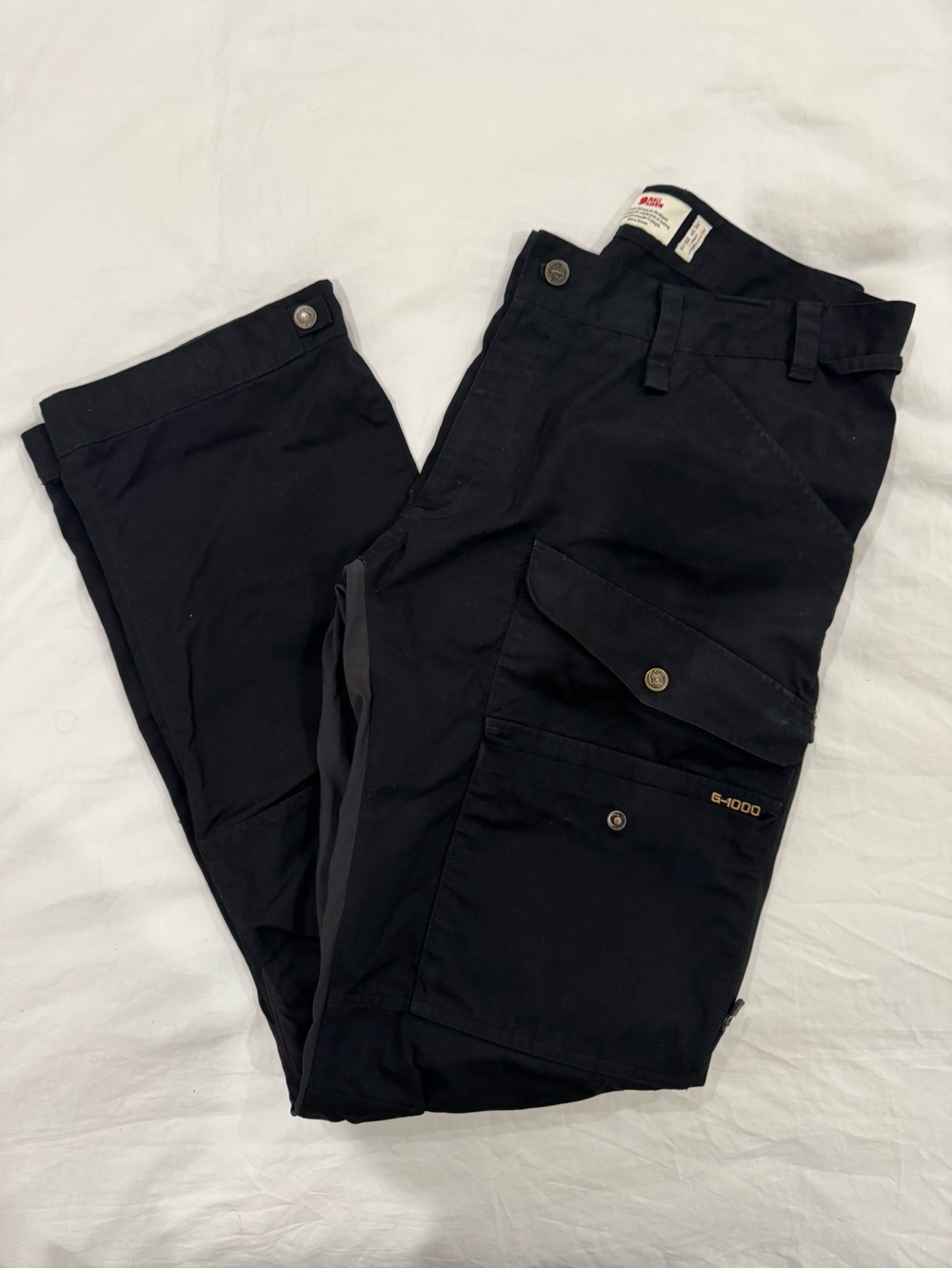 Fjallraven Black Men's Vidda Pro Ventilated Cargo Hiking Pants